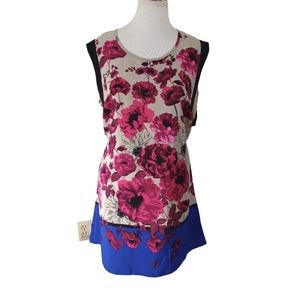 GRAZIA FLORA PRINT SLEEVELESS DRESS SIZE 16